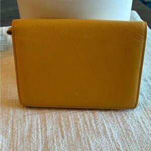 Valentino Cardini Yellow Leather Wallet